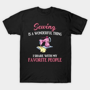 Sewing Is A Wonderful Thing T-Shirt